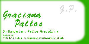 graciana pallos business card